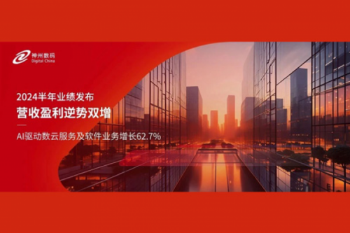 AI驱动数云服务及软件业务增长62.7%，350vip8888新葡的京数码2024半年业绩营收盈利逆势双增