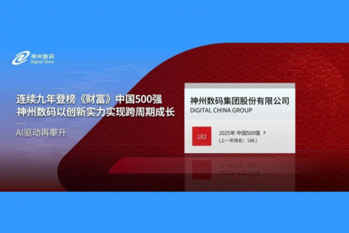 AI驱动再攀升，350vip8888新葡的京数码连续9年登榜《财富》中国500强